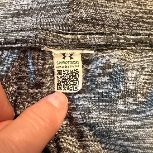 Under Armour Womens M/L Olive Heathered Hoodie Top - Picture 7 of 8